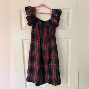 Vineyard Vines Christmas Holiday plaid girls dress size L
